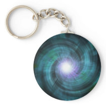 Blue Cosmic Twirl Key Chains