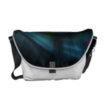 Blue Cosmic Twirl Courier Bag