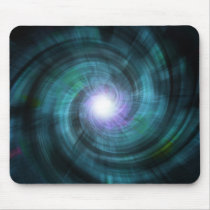 Blue Cosmic Twirl Mousepad
