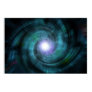 Blue Cosmic Twirl Poster