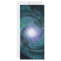 Blue Cosmic Twirl Rack Card Template