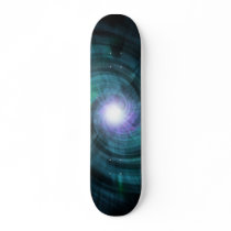 Blue Cosmic Twirl Skate Deck