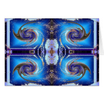 Blue Cosmos Swirl cards