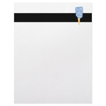 blue cotton candy customized letterhead