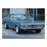 Blue Cougar Automobile Notecard