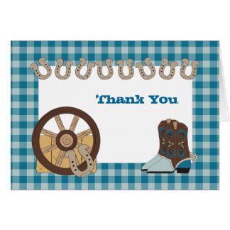 Western Theme Thank You Cards | Zazzle