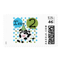 Blue Cow 2nd Birthday Tshirts and Gifts Stamps