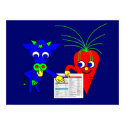 Blue Cow and Carrot posters by lonvig Blue Cow and Carrot posters