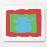 BLUE COW MOUSE MATS