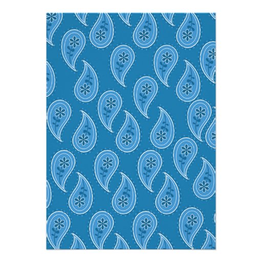 Blue Cowboy Baby Boy Shower Invitation