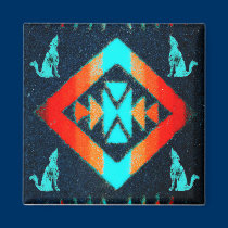 Blue Coyote Magnet