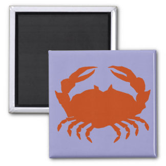 Blue Crab 2 Inch Square Magnet