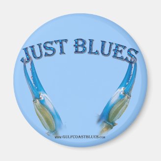 Blue Crab Claws-Just Blues Fridge Magnet