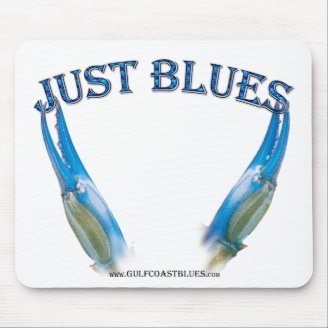Blue Crab Claws-Just Blues Mouse Pad