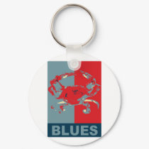 Blue Crab Iconized keychains
