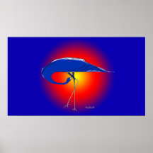 Blue Crane Print