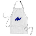 Blue Crawling Flame Dragon aprons
