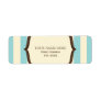 Blue Cream & Brown Vintage Circus Inspired Label