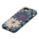 Blue & Cream Floral iPhone 5 Case