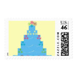 Blue Cream Whimsy Cake Postage