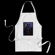 Blue Creole Rain aprons