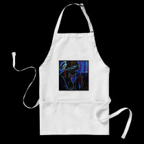 Blue Creole Rain II aprons