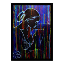 Blue Creole Rain posters