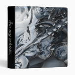 Blue Crome 3 Ring Binders