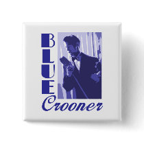 Blue Crooner Button