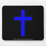 Blue Cross Agrainofmustardseed.com Mouse Pad mousepads