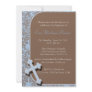Blue Cross Baptism/Christening Invitation