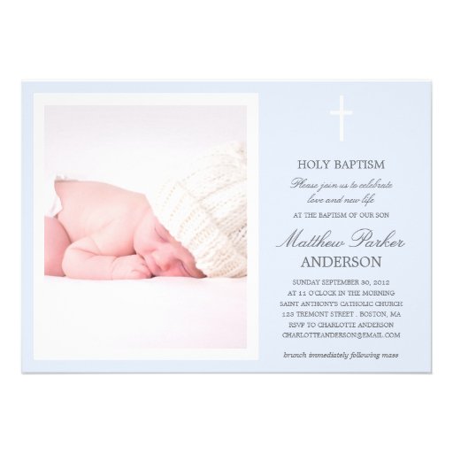 BLUE CROSS | BAPTISM INVITATION (front side)