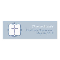Blue Cross Communion Small Tag Business Card