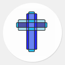 Blue Cross Sticker