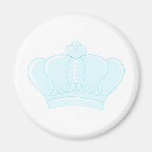Blue Crown Fridge Magnet