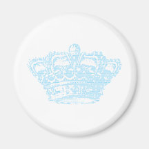 Blue Crown Fridge Magnet