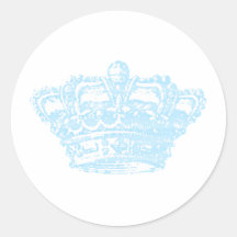 Blue Crown Sticker