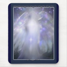 blue crystal angel mouse pad