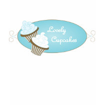 Blue Cupcake Logo t-shirts by candystore Blue Cupcake Logo t-shirts