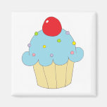 Blue Cupcake Magnet