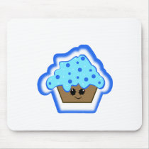 BLUE Cupcake Mouse Mats