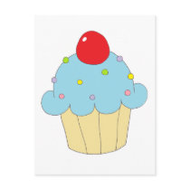 Blue Cupcake Post Cards