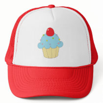 Blue Cupcake Trucker Hat