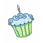 Blue cupcake shirt