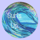 Blue curl, Surfs Up stickers