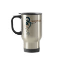 Blue Curly Swirl Hawaii Travel Mug