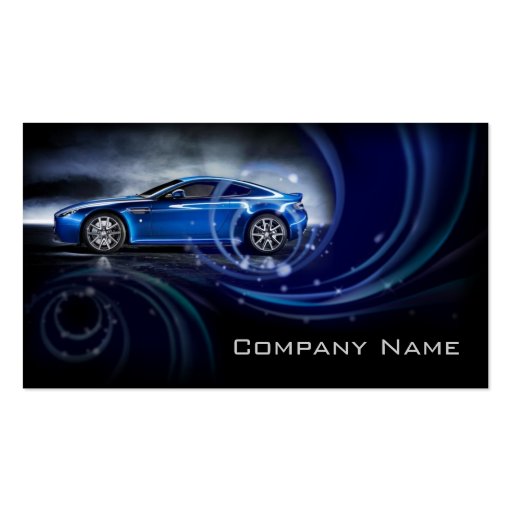 Blue Curves Automotive Business Card (front side)