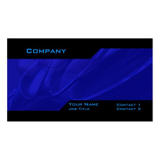 Blue Custom Business Card (front side)
