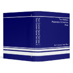 Blue Custom Business Presentation Binder