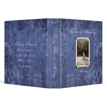 Blue Custom Photo Family History (1.5") binders